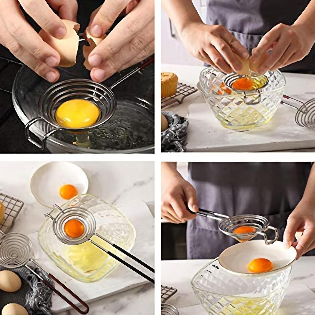 Stainless Steel Egg White Separator Whisk,egg Yolk Separator