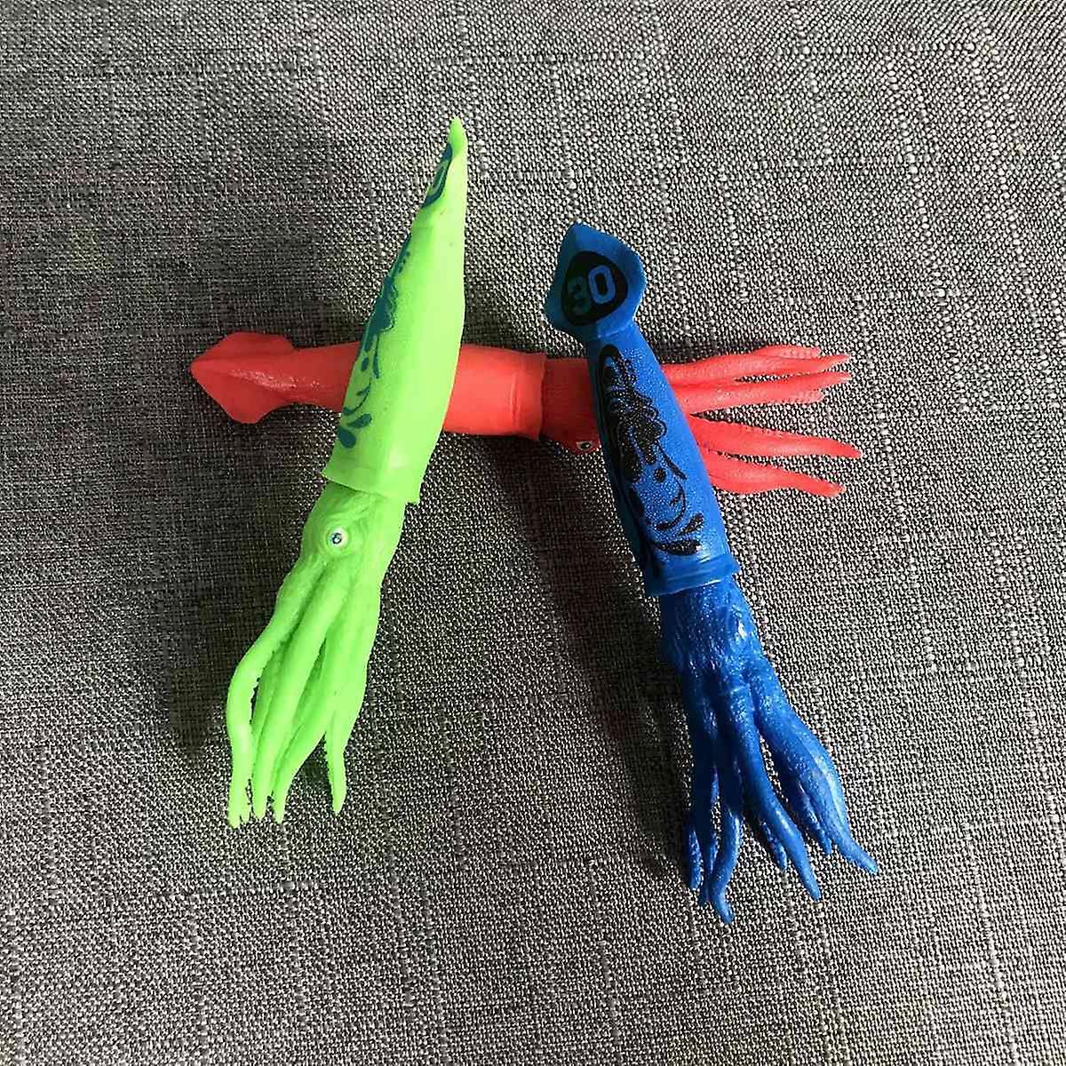 3pcs Squid Toys Pool Toys for Kids Throw Underwater Octopus Bath Toys