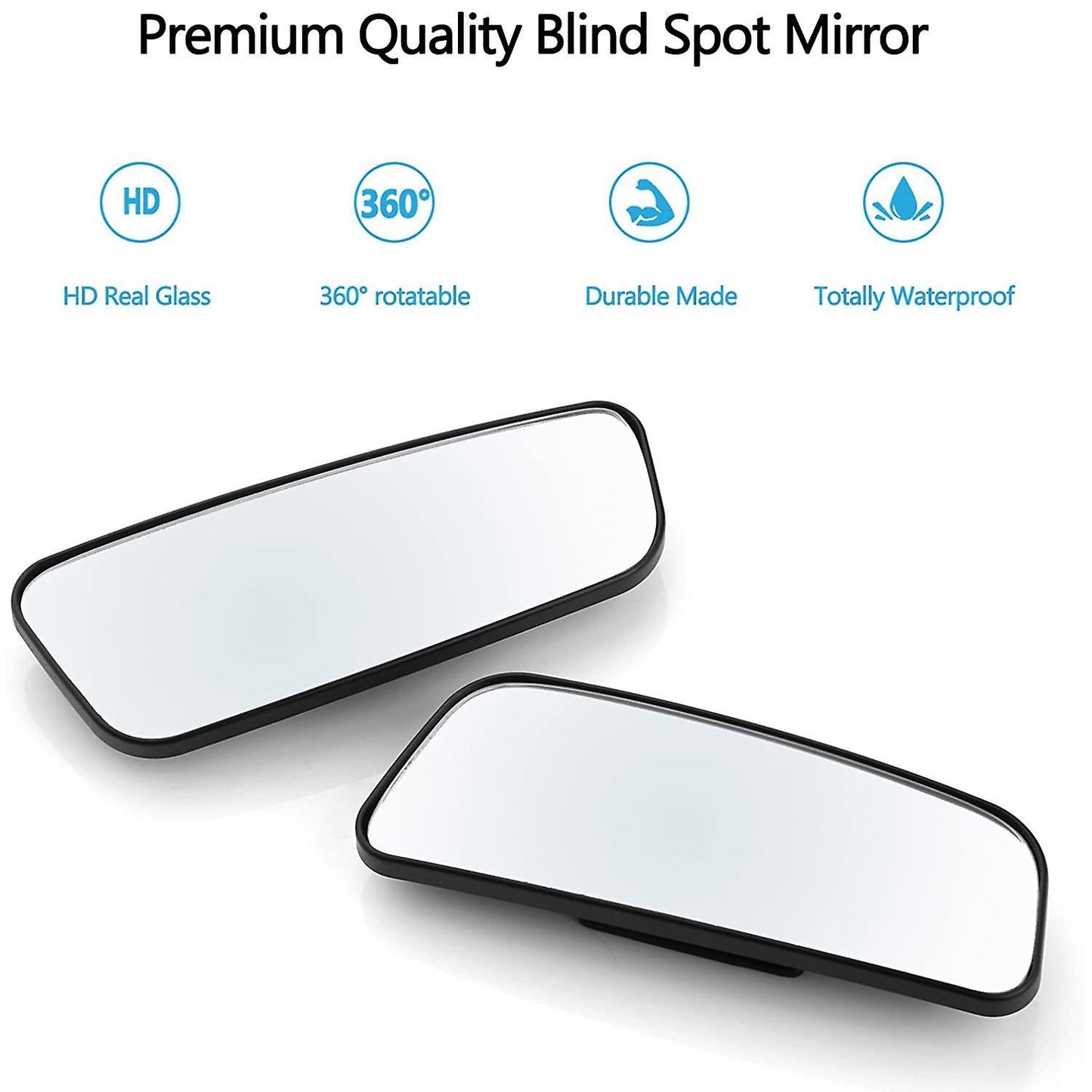 Car Rearview Mirror 360 Degree Adjustable Glass Car Rearview Mirror