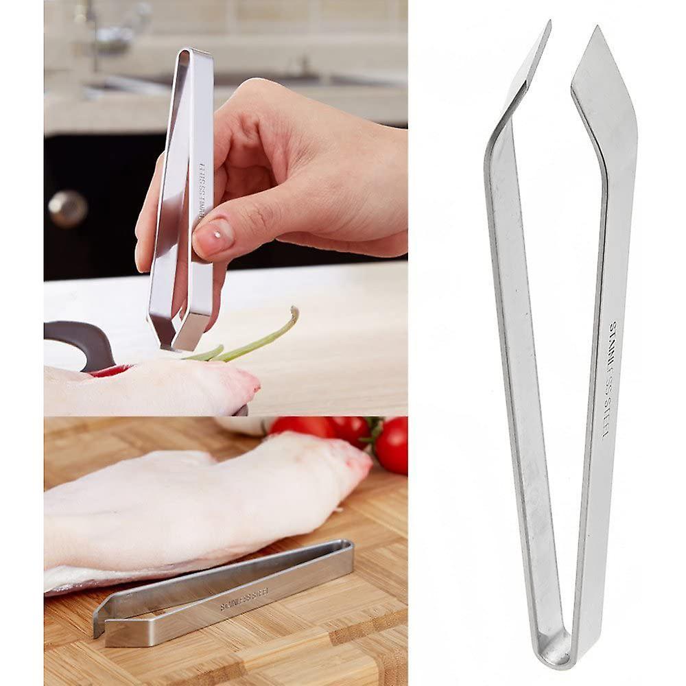 (2pcs) Fish Bone Stainless Steel Professional Fish Tweezers