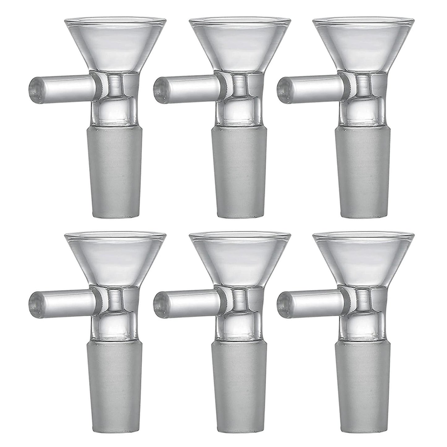 3 Pieces Of Glass Funnel 14 Mm Glass Funnel Adapter Manual Clear
