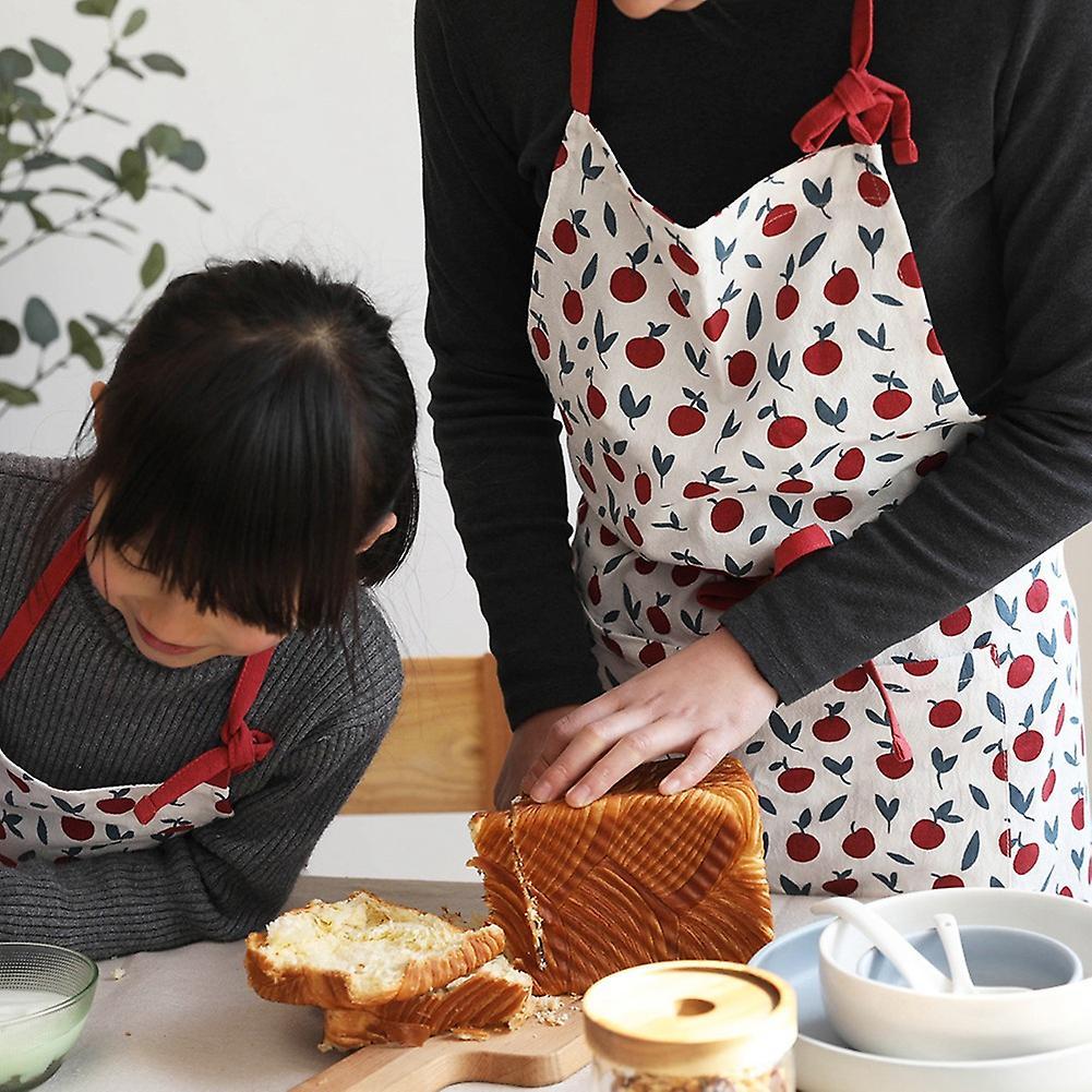 1 Piece Cotton Adjustable Adult Kitchen Apron Small Tree Print Apron