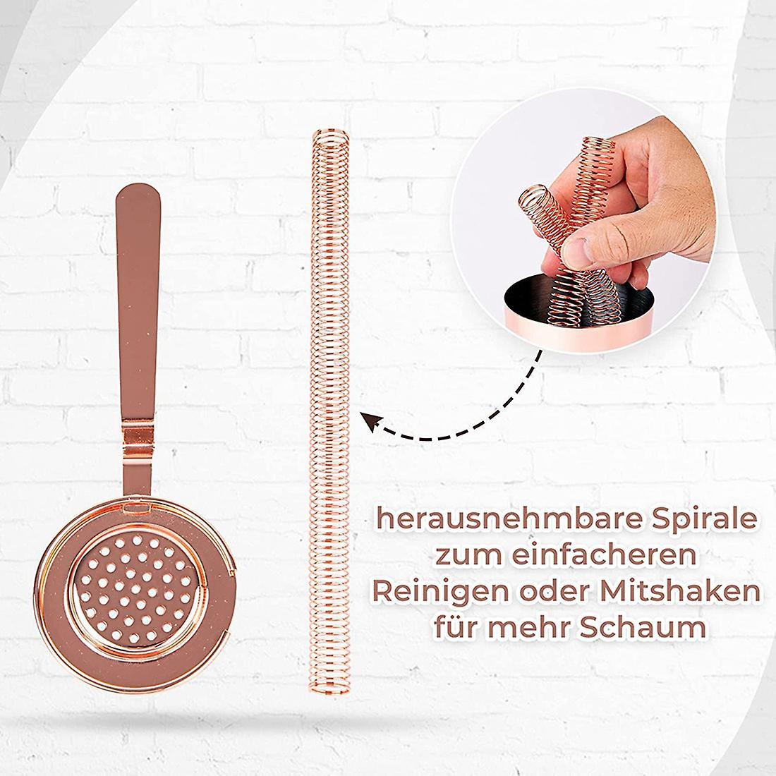 Cocktail Strainer Fits Shakers High Quality Bar Accessories Rose Gold