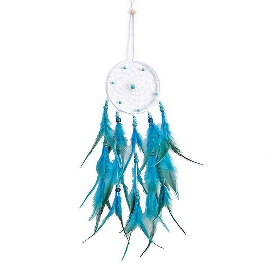 Blue Dream Catchers,handmade Feather for Kids Bedroom,car Interior