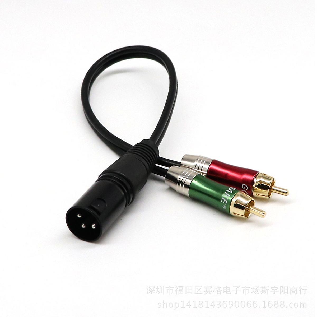 Audio Cable 2 Rca to Xlr Male /mother Double Lotus Turn Card Audio Cable