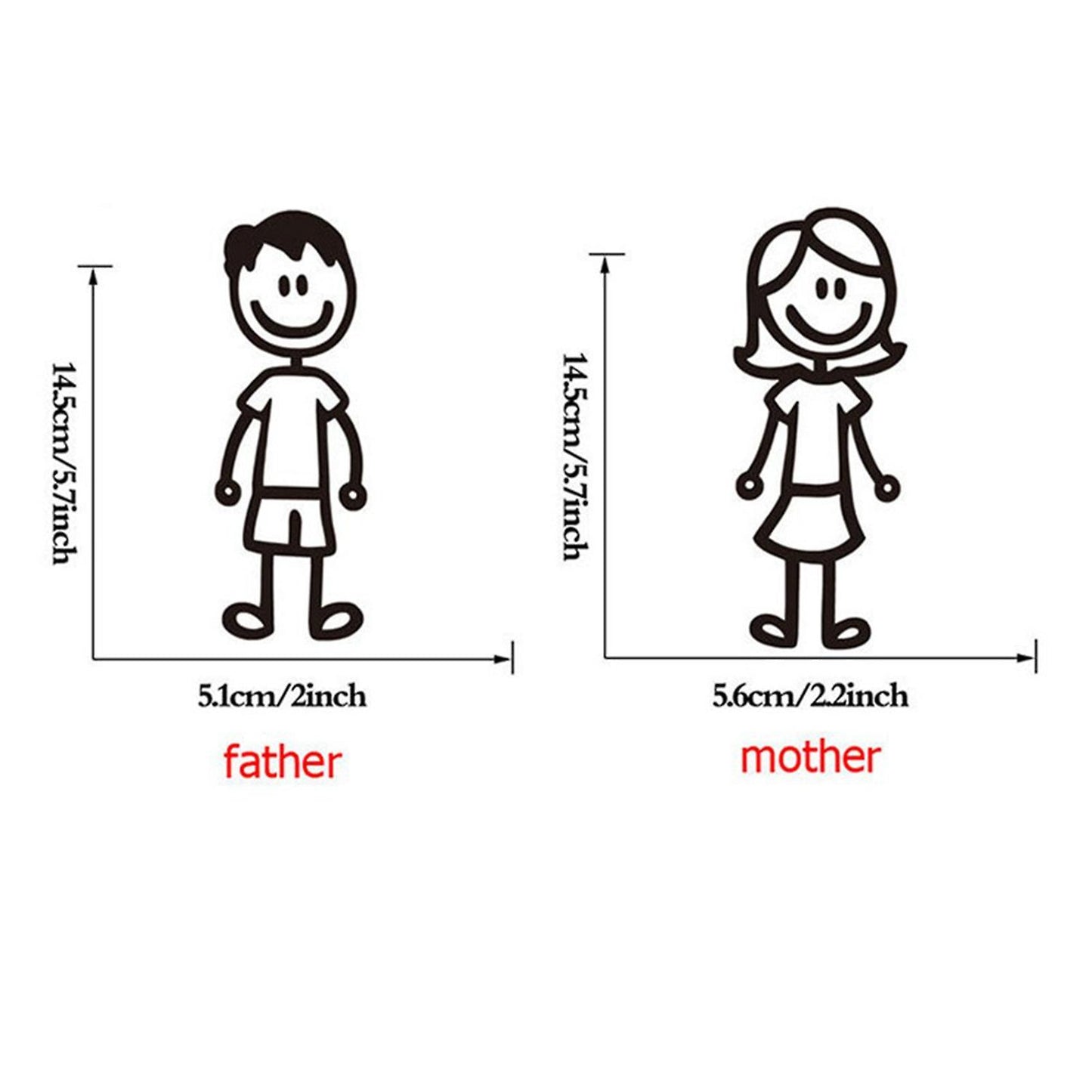 10 Stck Autoaufkleber Glcksaufkleber Stickers Fr Fenster(schwarz)