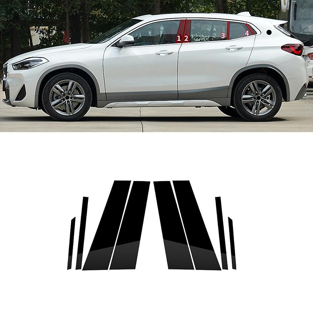 For Bmw- X2 2019-2022 Car Door Window Bc Pillar Posts Cover 8 Pack