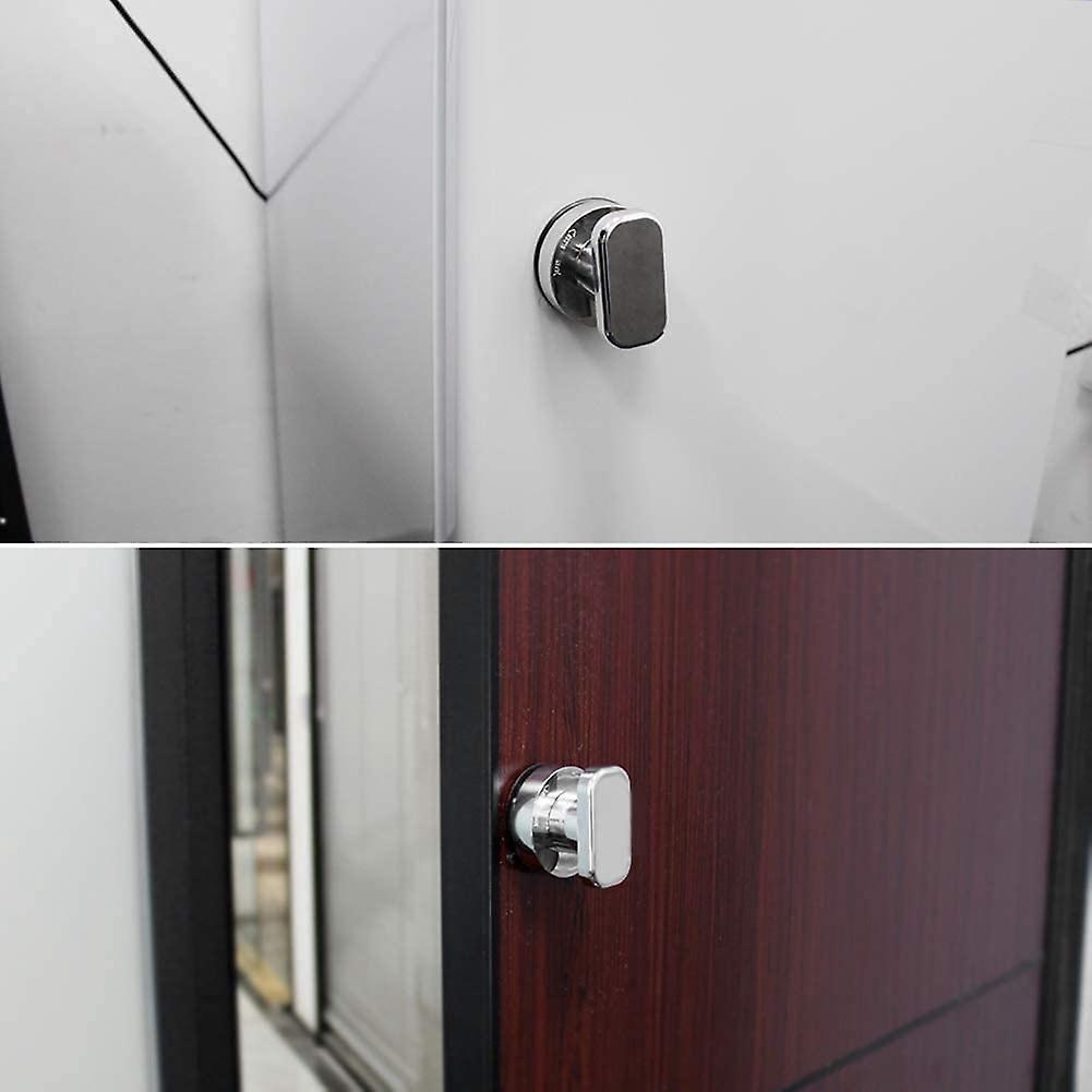 Suction Cup Handle Door 2 Pieces Fridge Glass Mobility Handle Silver