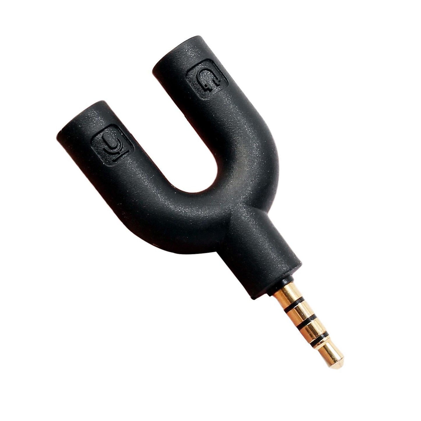 U Type Adapter Dual 3.5 Mm Headphone Plug for Android Iphone
