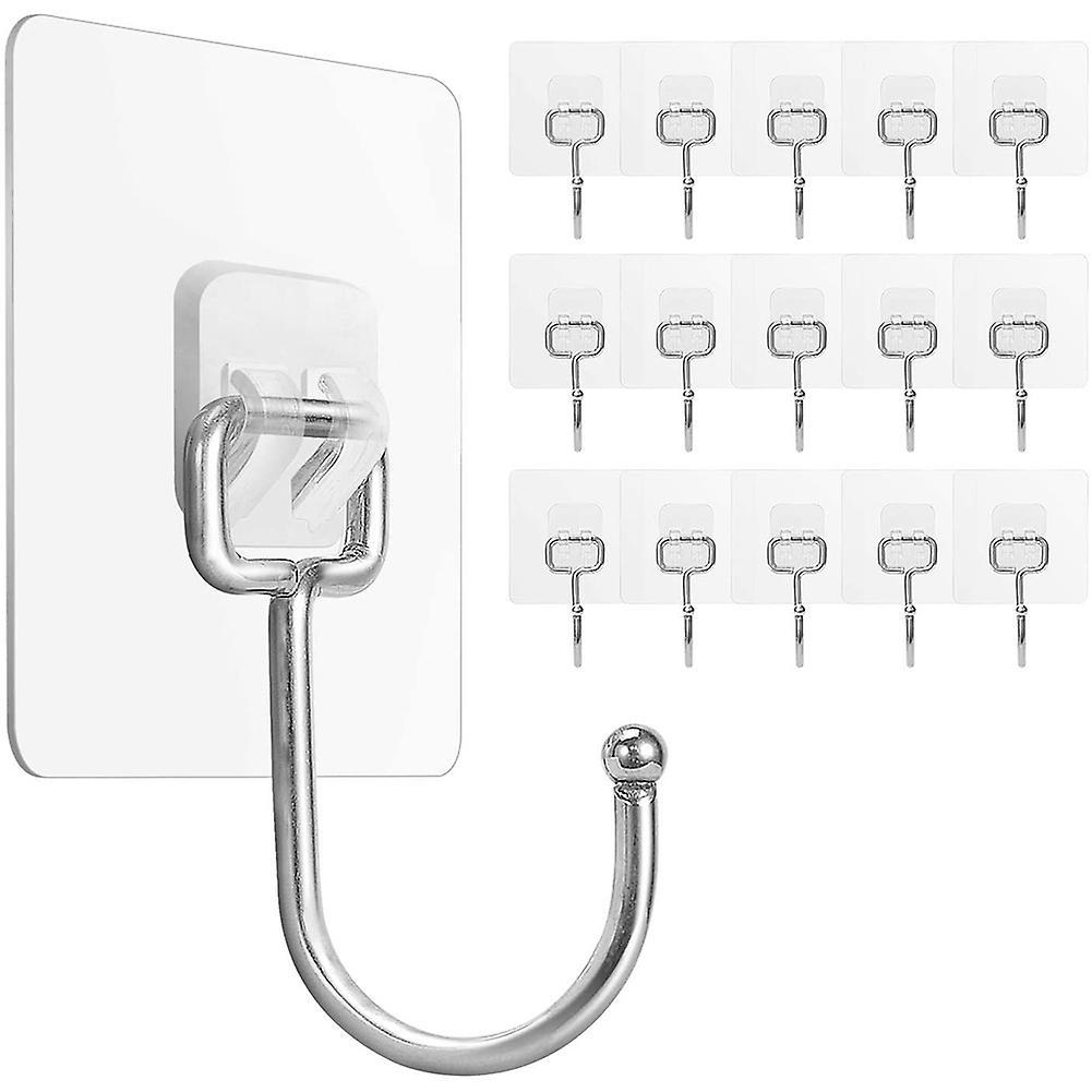 Large Adhesive Hooks,for Hanging Heavy Duty, Use Bathroom,16 Pack