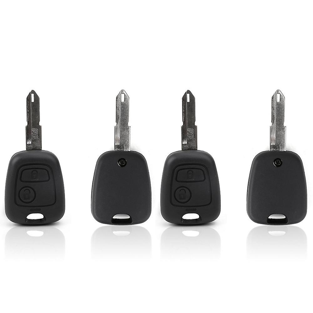 2x Key Shell Transit for Peugeot 2 Button Remote Controll Key 106 107