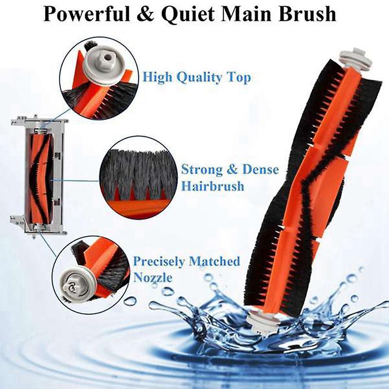 Main Brush Side Brush Hepa Filter Spare Parts for Mijia 1c Vacuum