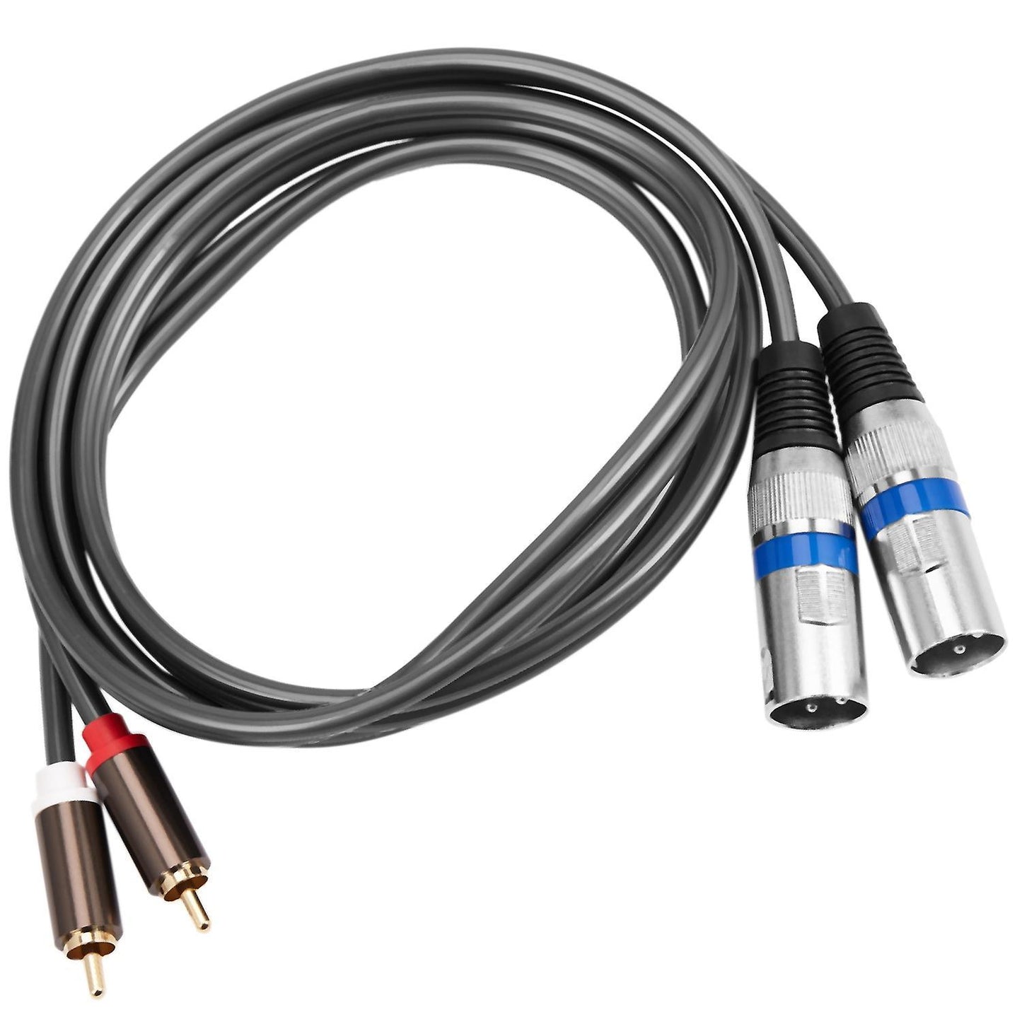 1.5m Dual Rca Male to Xlr Male Cable 2 Xlr to 2 Rca Plug Adapter