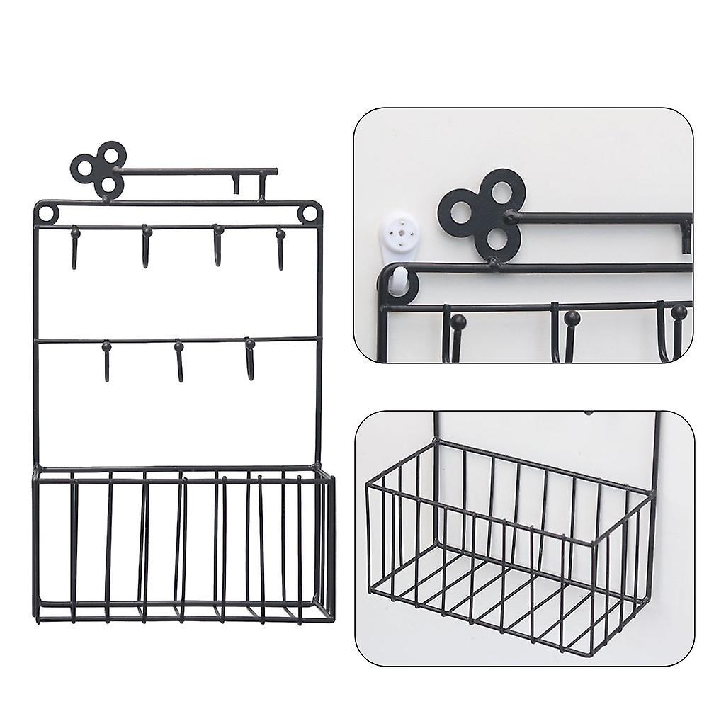 Wall Mounted Mail and Key Holder Rack Organizer Pocket (copper)