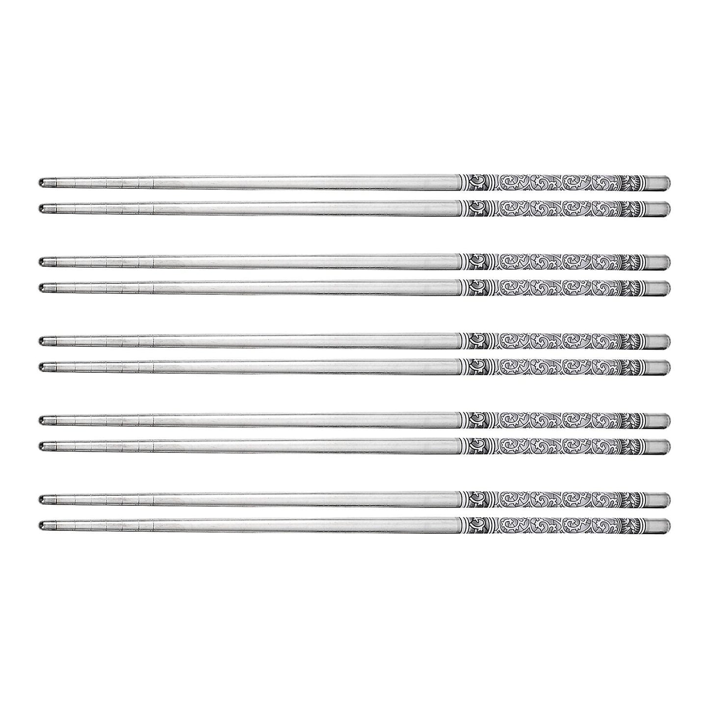 5 Pairs Of Blue and White Porcelain Pattern Chopsticks Tableware Set
