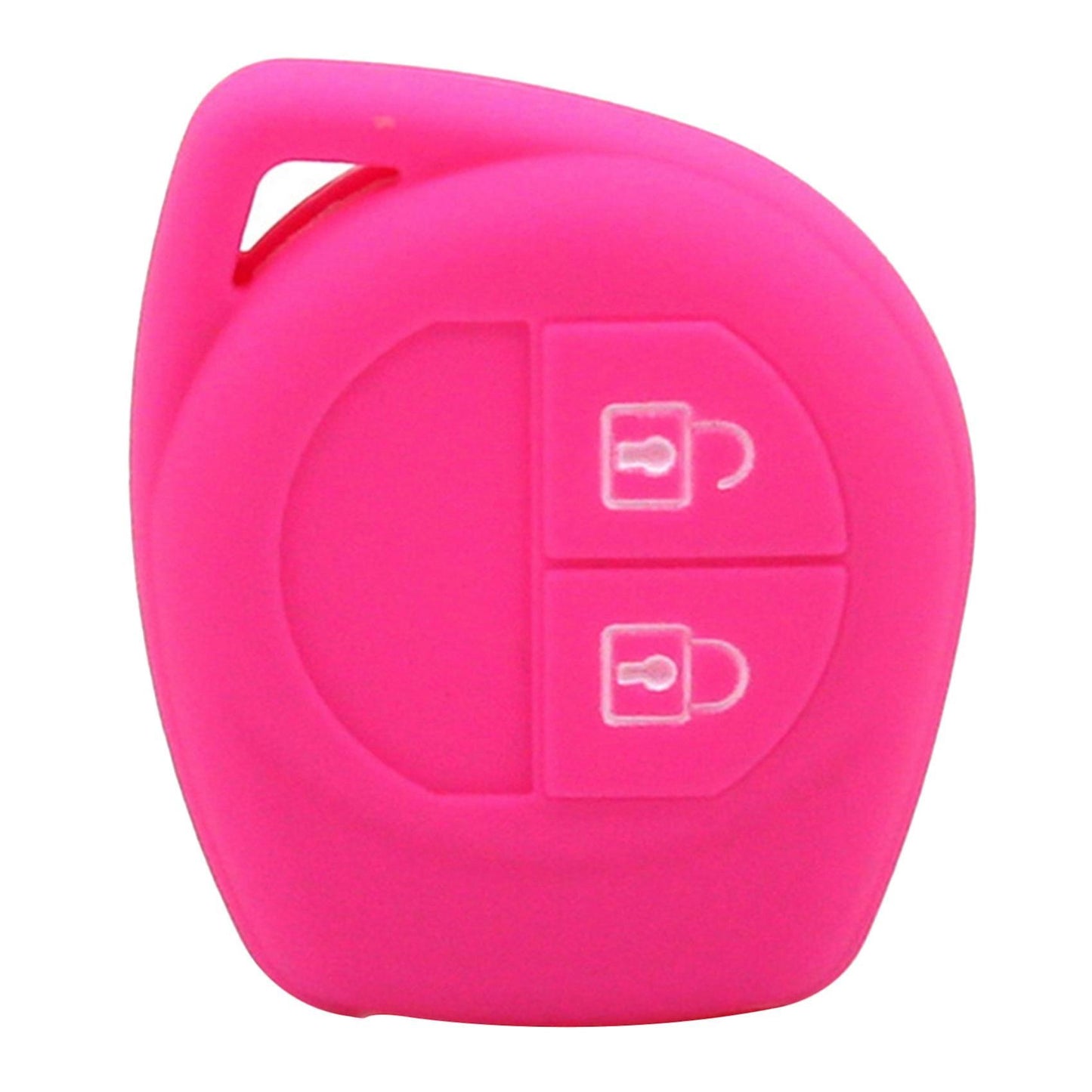 Silicon Car Key Cover for Suzuki Sx4 Swift Grand Vitara, Rose Red