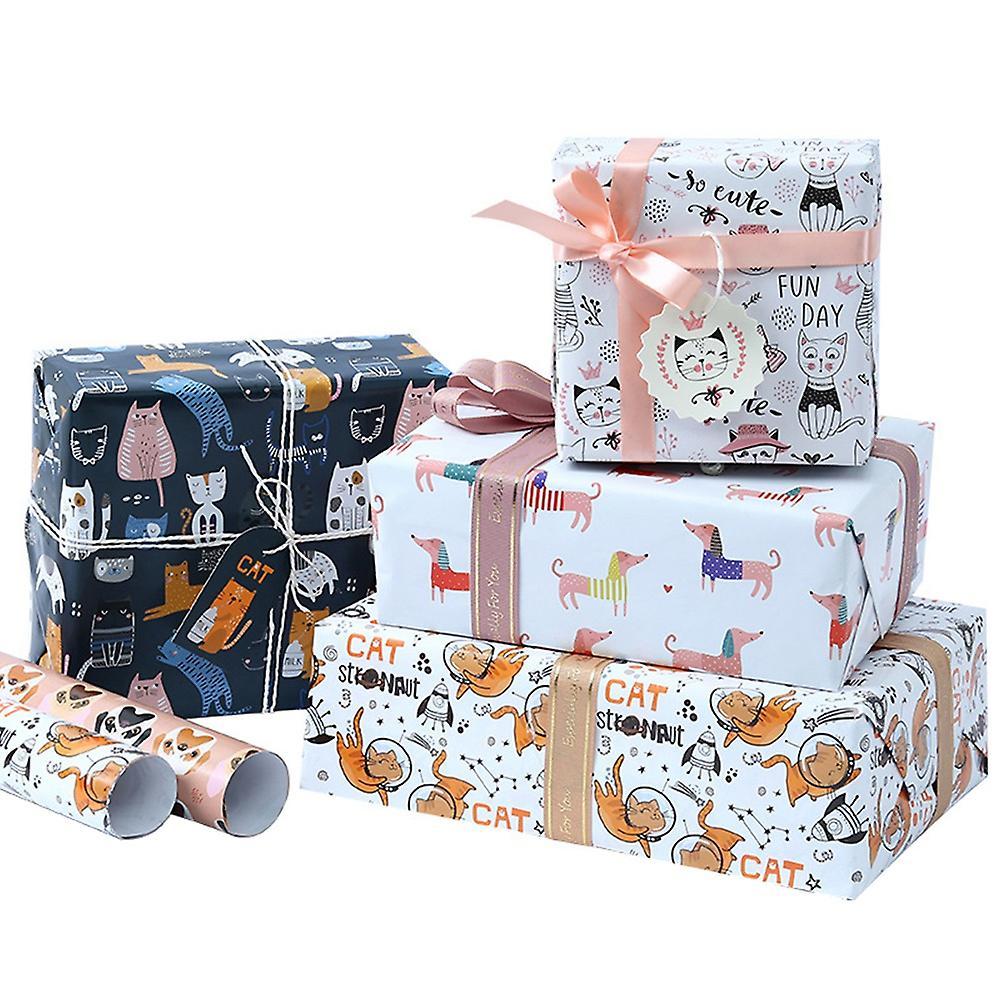 Party Wrapping Paper 9pcs,present Gift Wrapping Paper for Kids