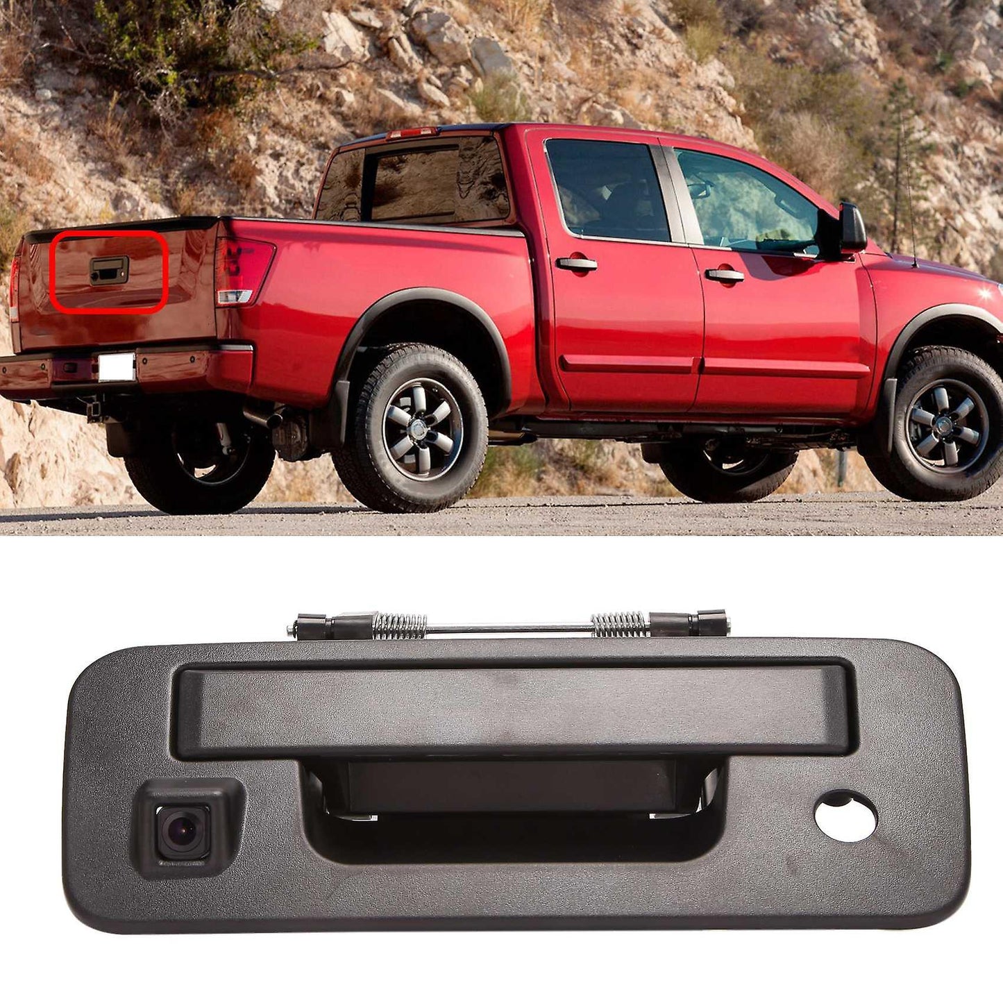 Car Tailgate Handle Rear View Camera for Nissan Titan 2013-2015