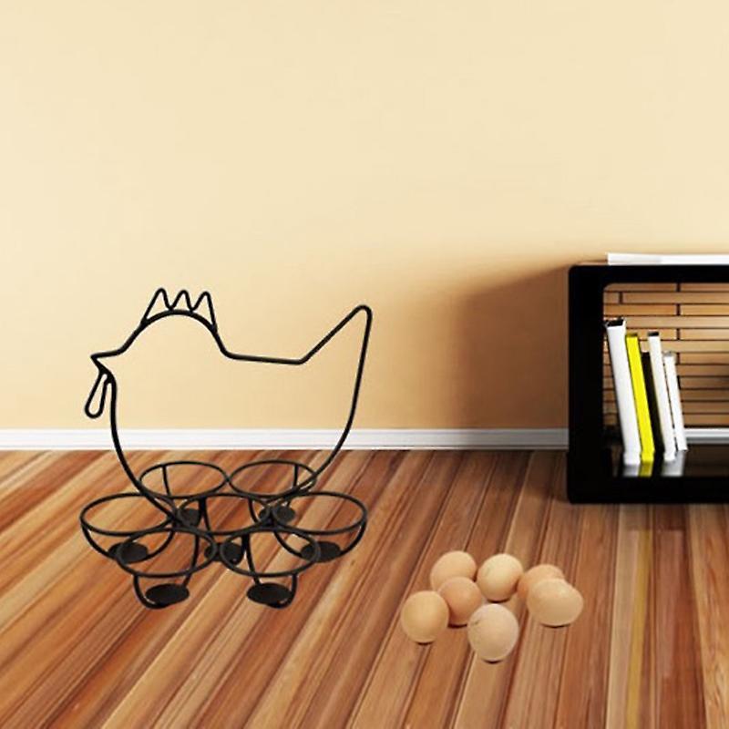 Egg Basket for Gathering Fresh Eggs Metal Egg Rack for Kitchen B