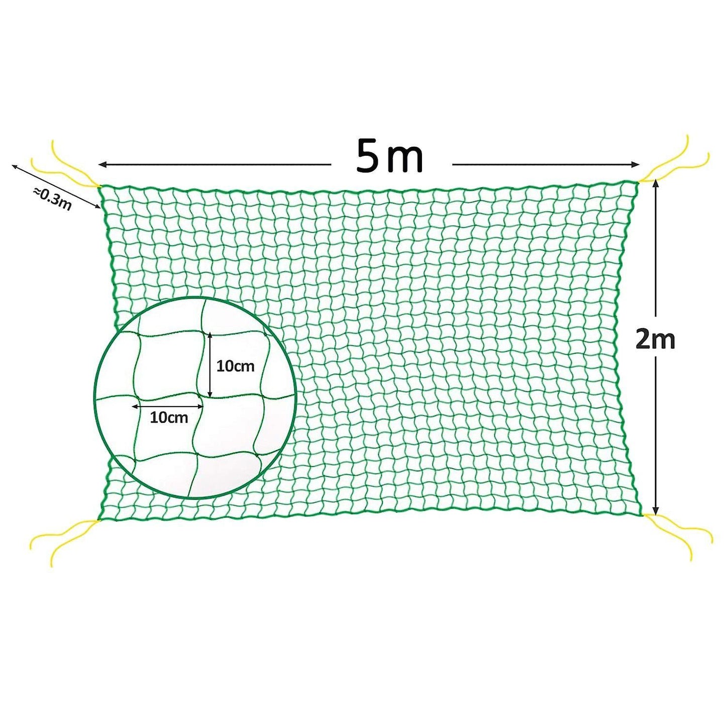 Trellis Net , Perfect for Growing Cucumbers, Tomatoes 2x5m