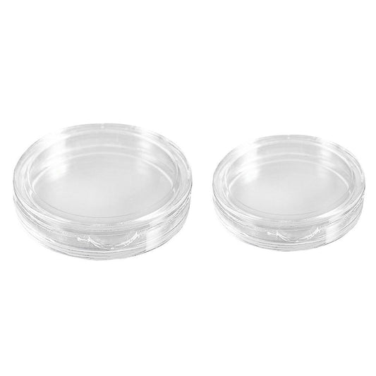 10 Stk Kleine Runde Transparente Kunststoff-muenzkapseln Box 20mm