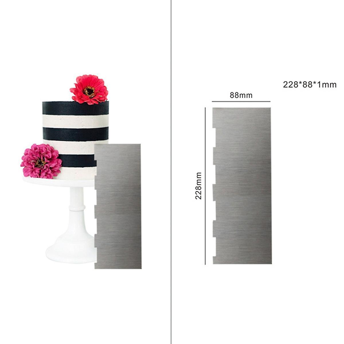1pcs Stainless Steel Cake Decorating Tools Cake Scrapers