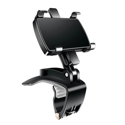 Mobile Phone Car Holder, 360 Degree Rotatable Adjustable, Black