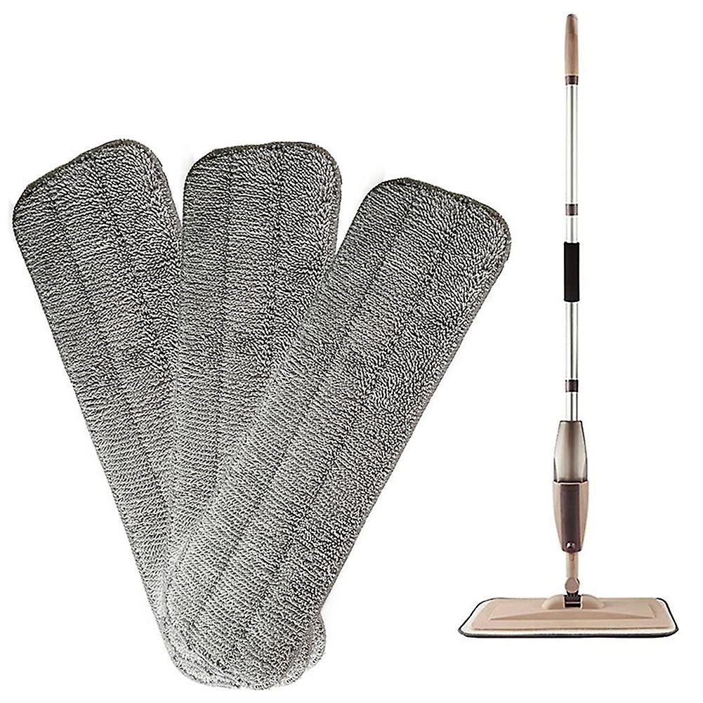 6 Pack Wet Dry Microfiber Mop Cleaning Pad 38x11cm for Spray Mops