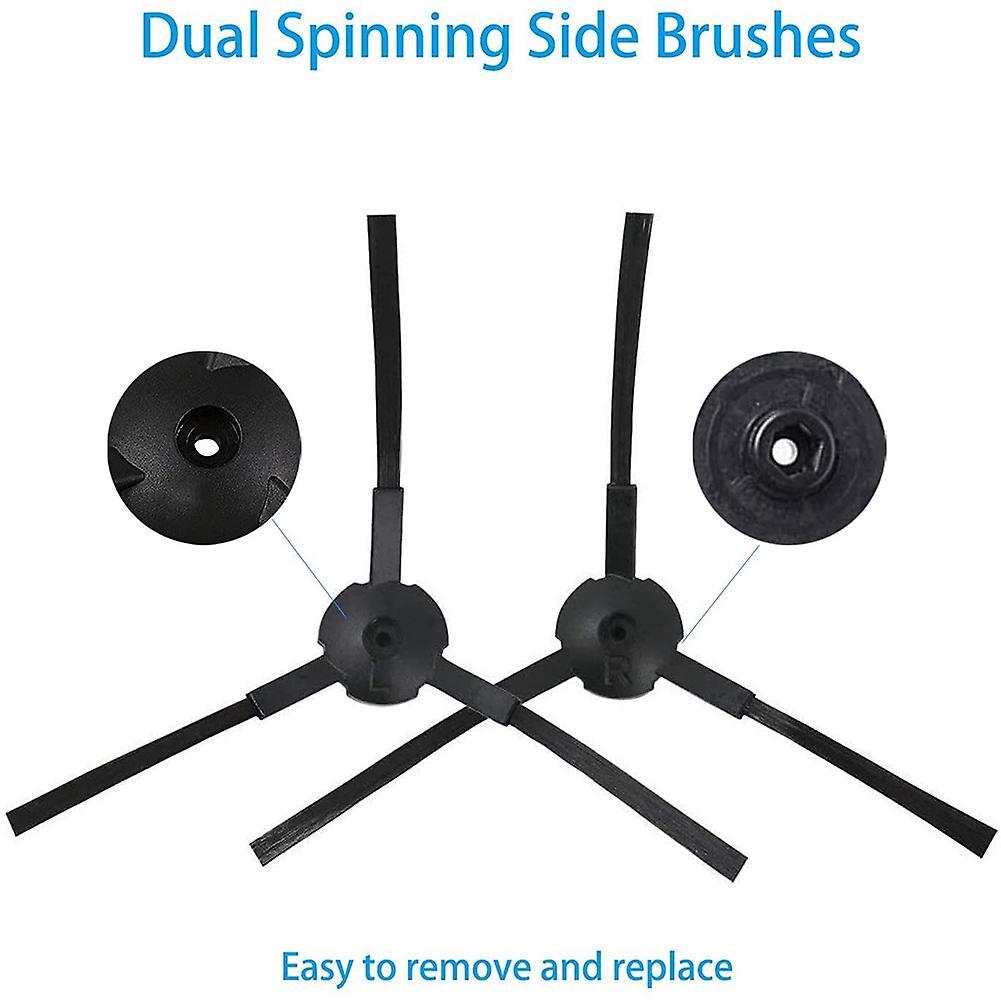 Filter Side Brushes Replacement Parts Set for Ilife V3 V3s V5 V5s
