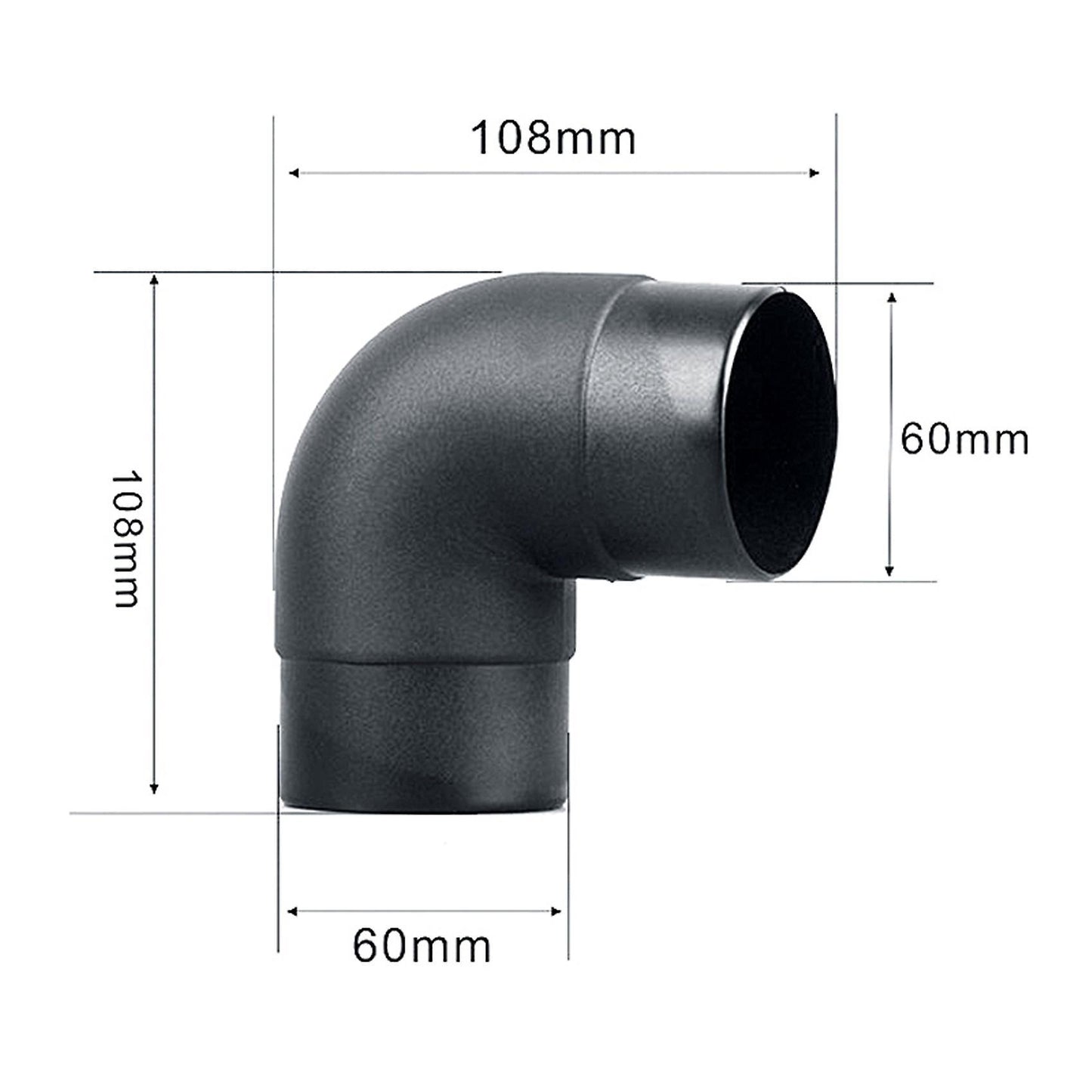 60mm Car Air Heater Ducting Pipe L Shape Elbow Bend Pipe for Webasto