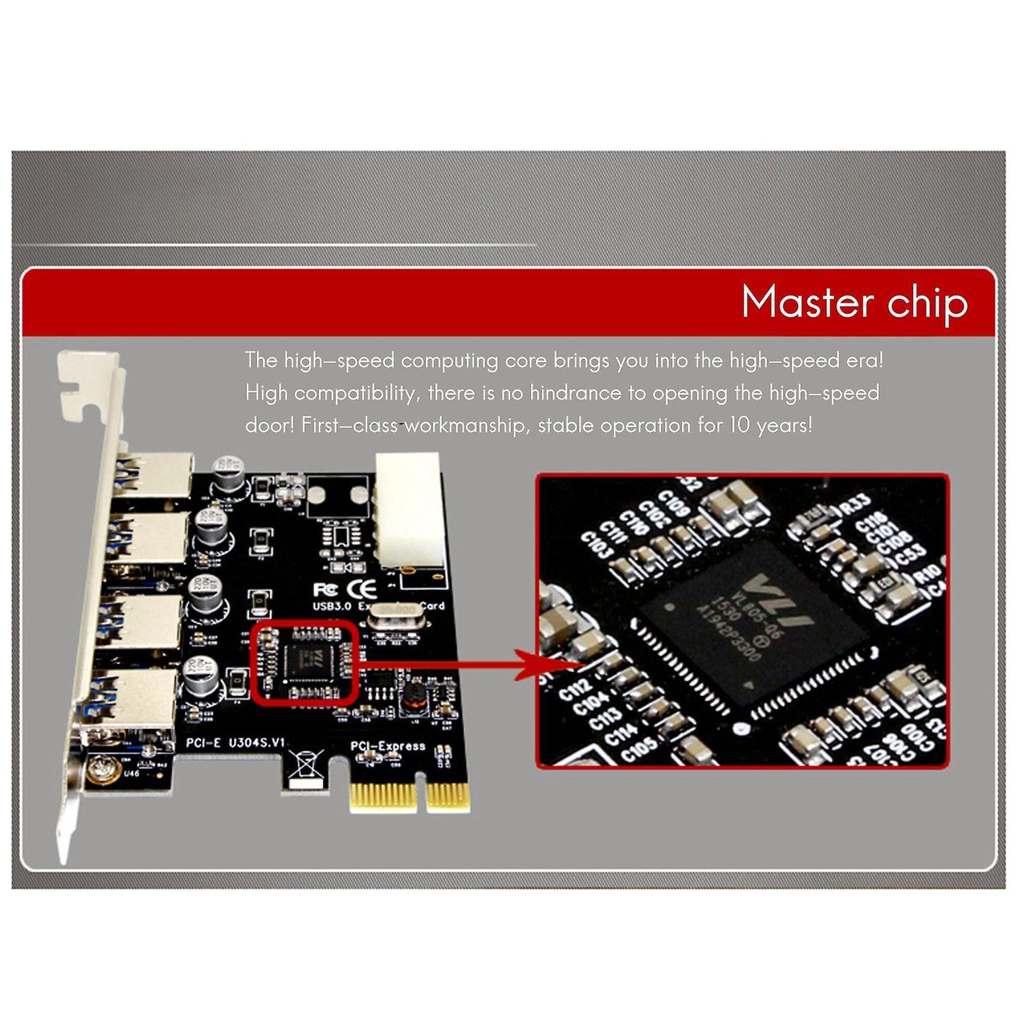 1 Set Professional Expansion Card Adapter 5 Gbps Speed for Desktop