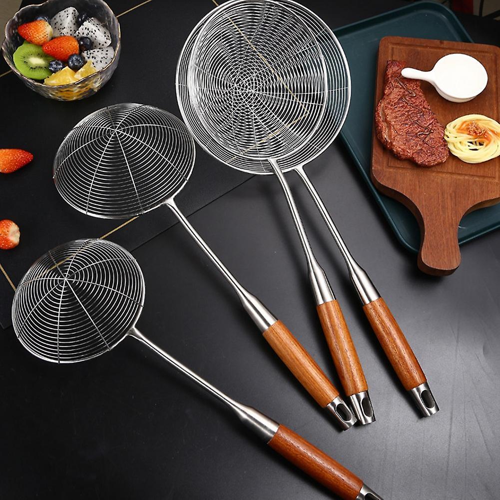 304 Stainless Steel Drain Spoon Kitchen Deep-fried Colander, 450mm