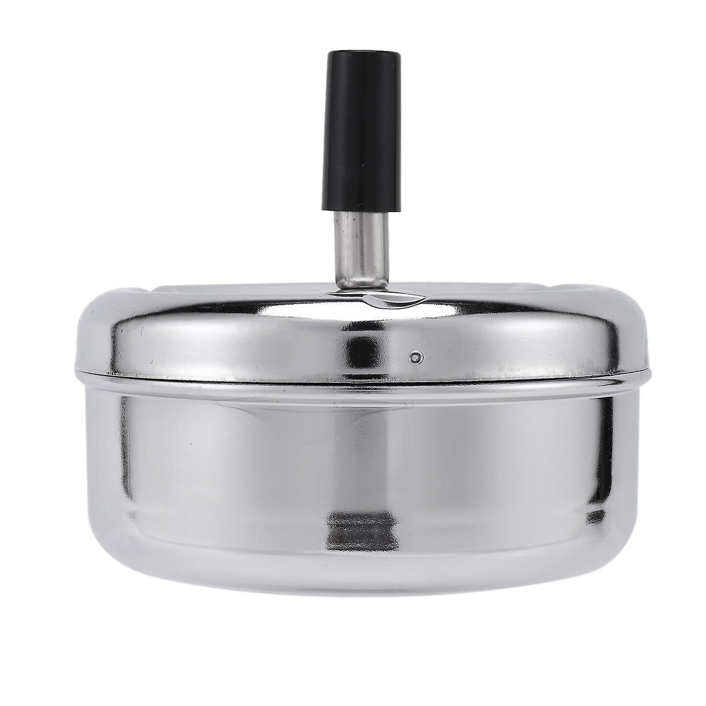 Round Spinning Ashtray Stainless Steel Housewares Spinning with Cover
