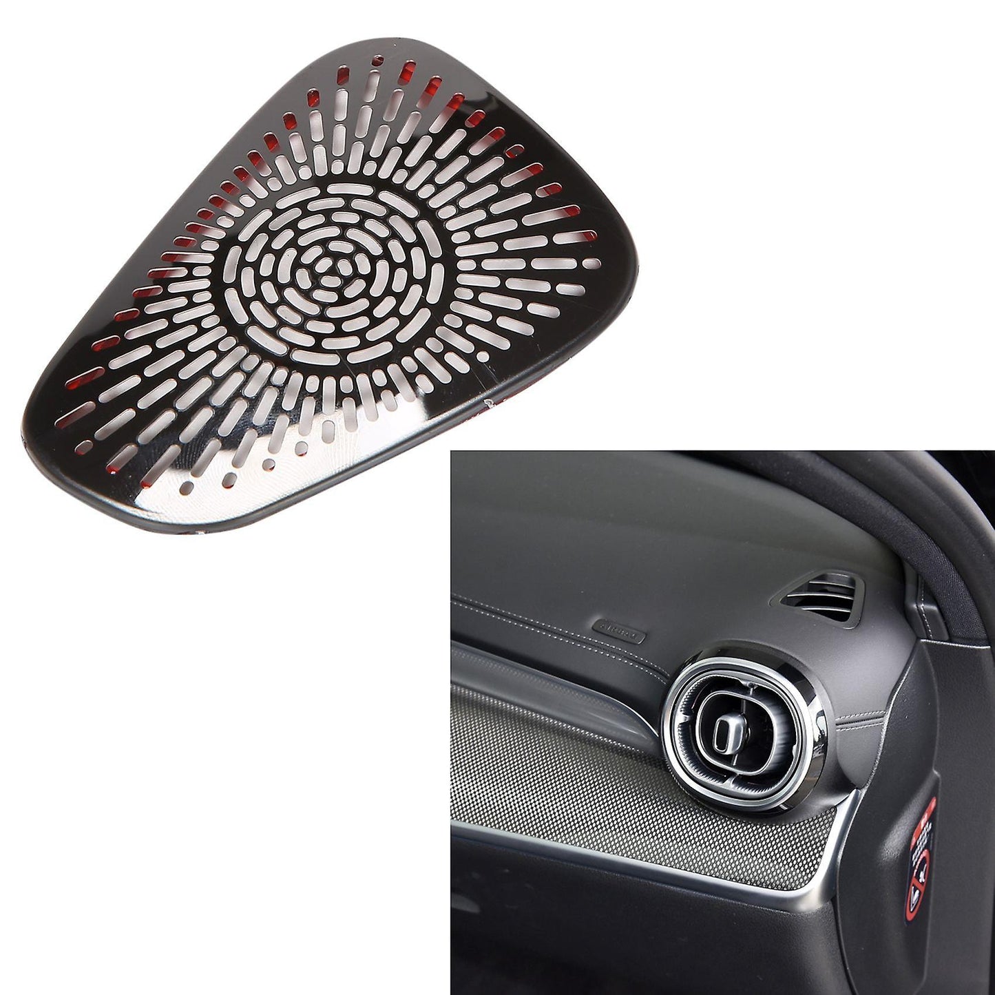 Car Dashboard Horn Cover Center Console Speaker Cover Trim Black
