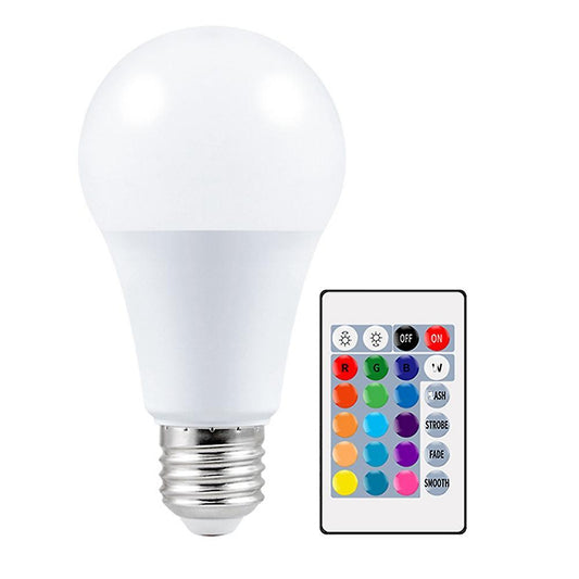 Led Color Changing Remote Control Bulb E27 Neon Lamp B