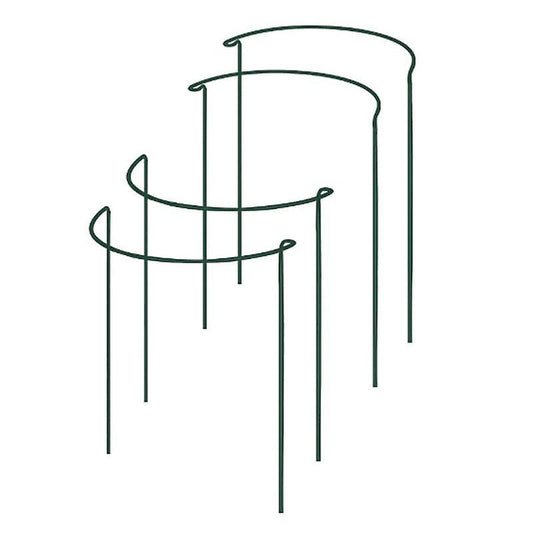 Plant Support Stake, 4-pack Half Round Metal Garden Plant Supports