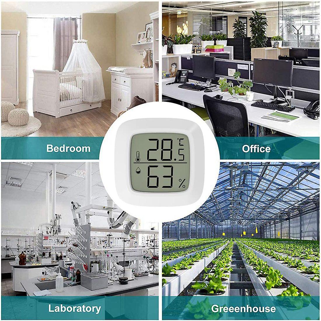 2 Pcs Mini Indoor Digital Hygrometer with Lcd for Home,office, ()