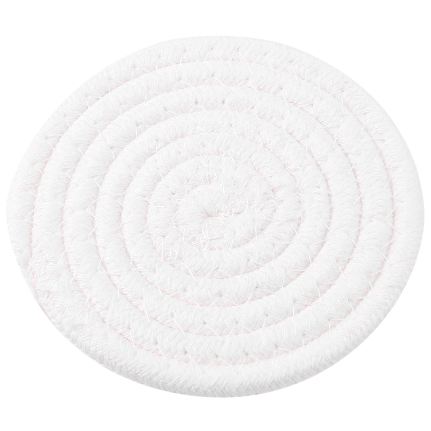 Round Cotton Braided Table Place Mats Non-slip Table Mats Set Of 5