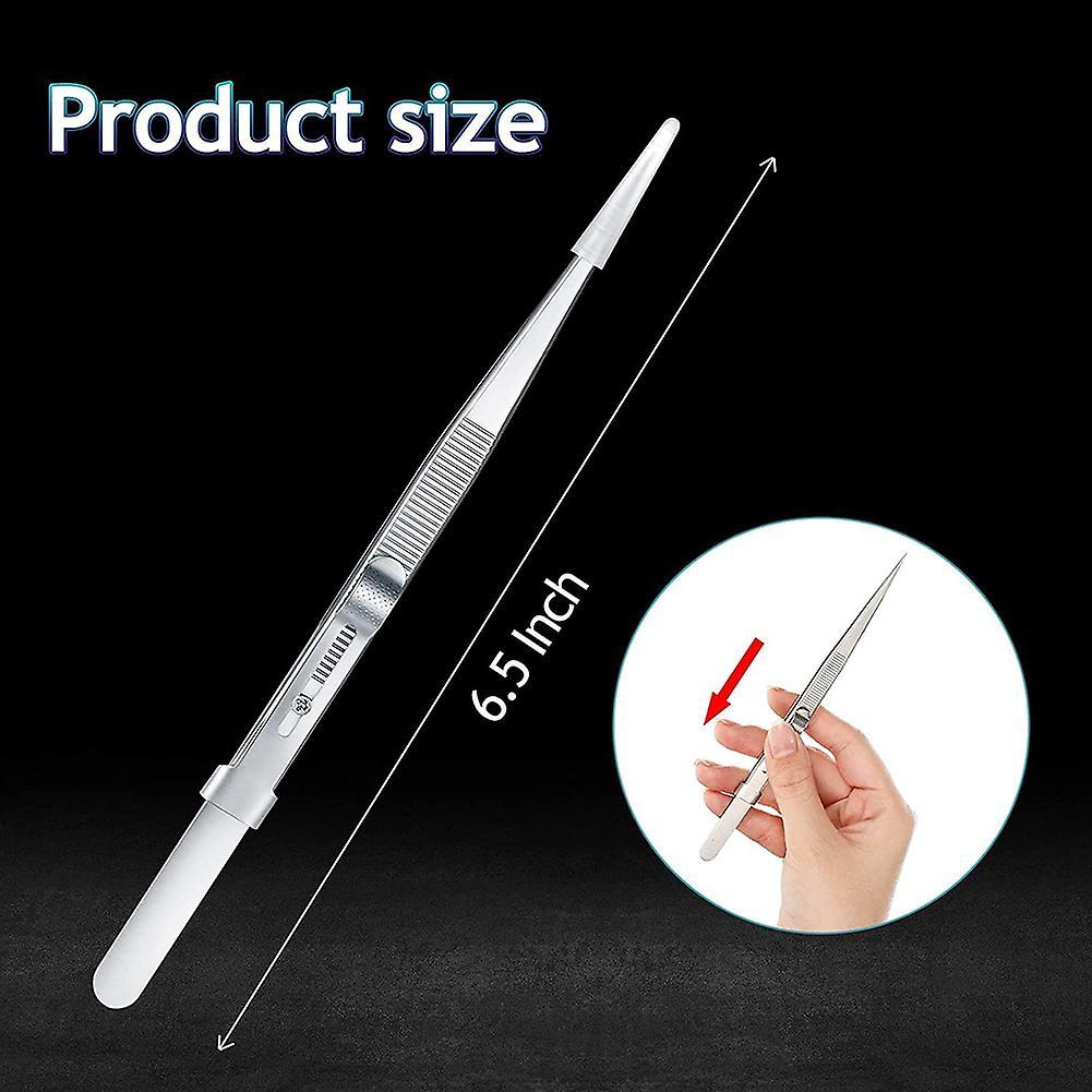 3pieces Diamond Stone Tweezers Jewelry Tweezers Stainless Steel