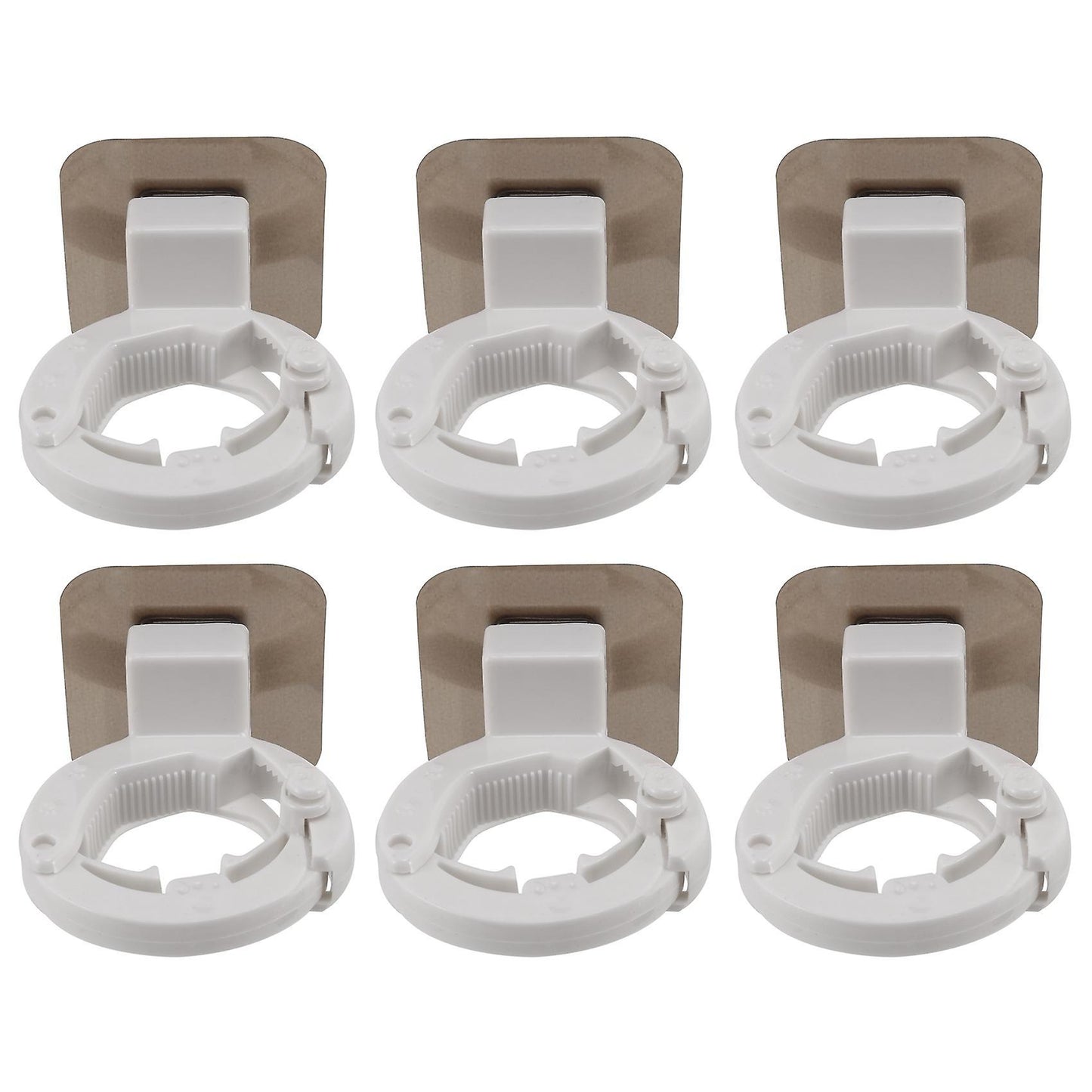 6pcs Self-adhesive Shampoo Shower Holder Bottle Shelf Soap Holder