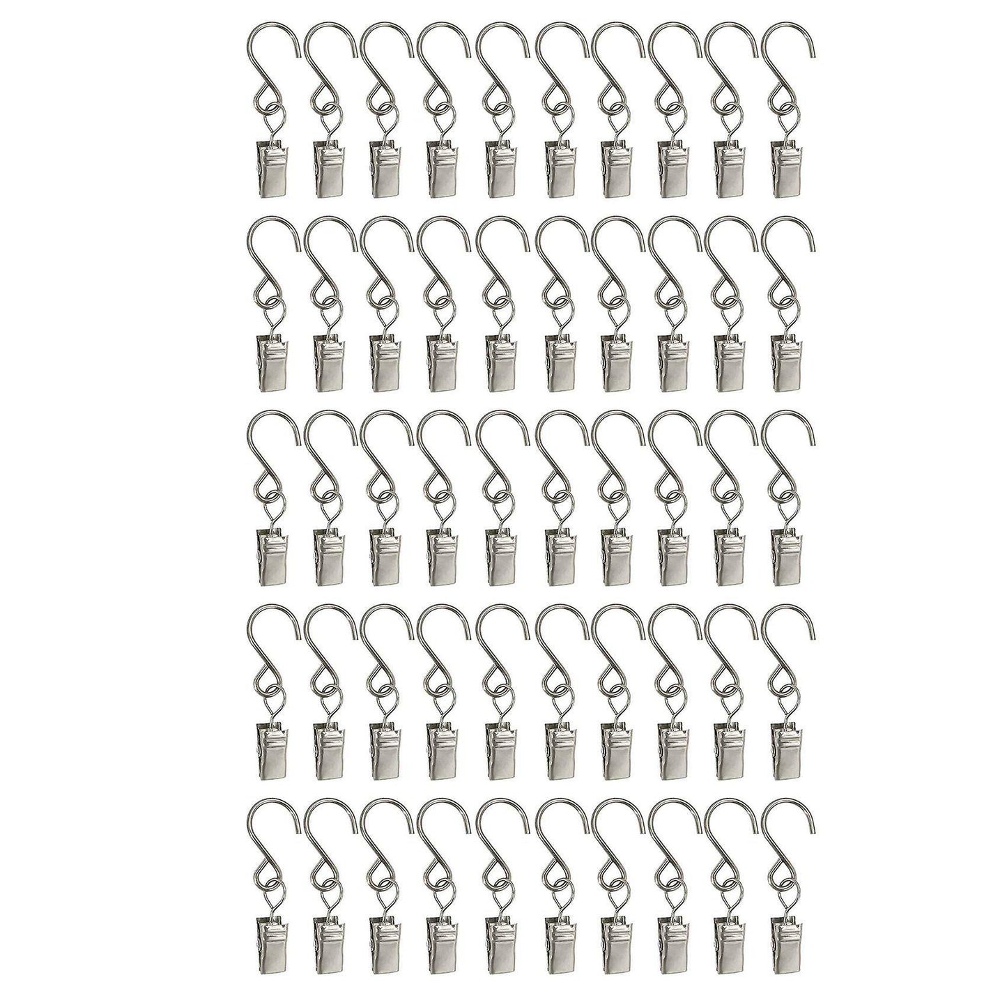 S Hooks Curtain Clips 50 Pcs Hanging Party Lights Clips Hangers