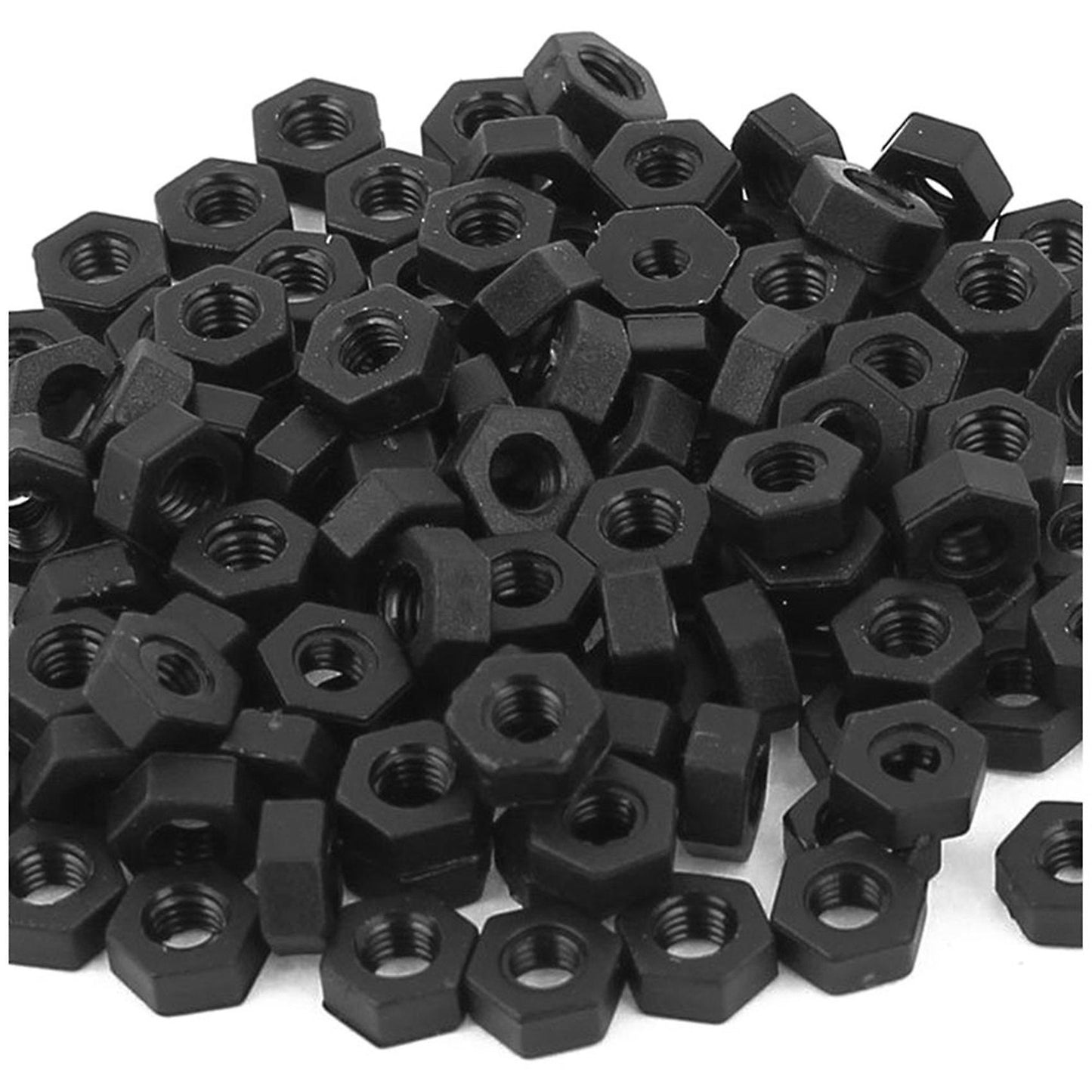 100 Pcs M3 Vite Di Fissaggio In Nylon Esagonali Dadi Nero