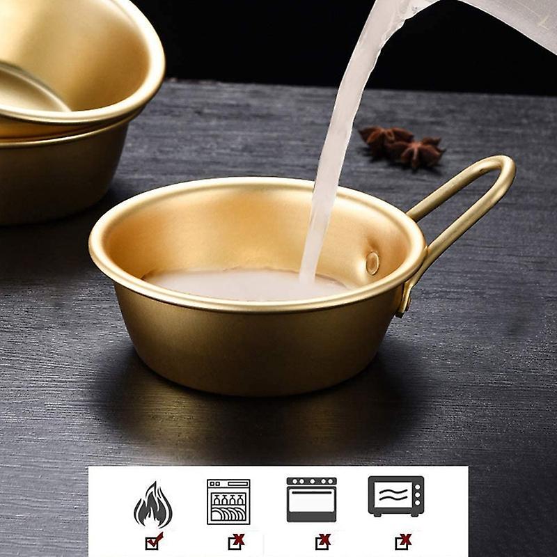 2pcs Makgeolli Bowls Aluminum Korean Bowls for Korean Raw Rice Wine