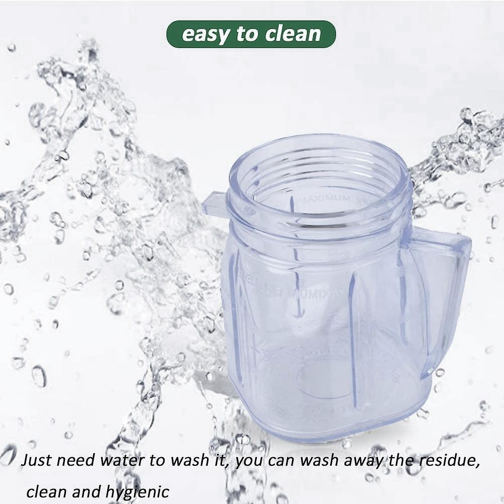 For Oster Blender Parts, Cup Mini Plastic Jars with Lids (2 Pack)