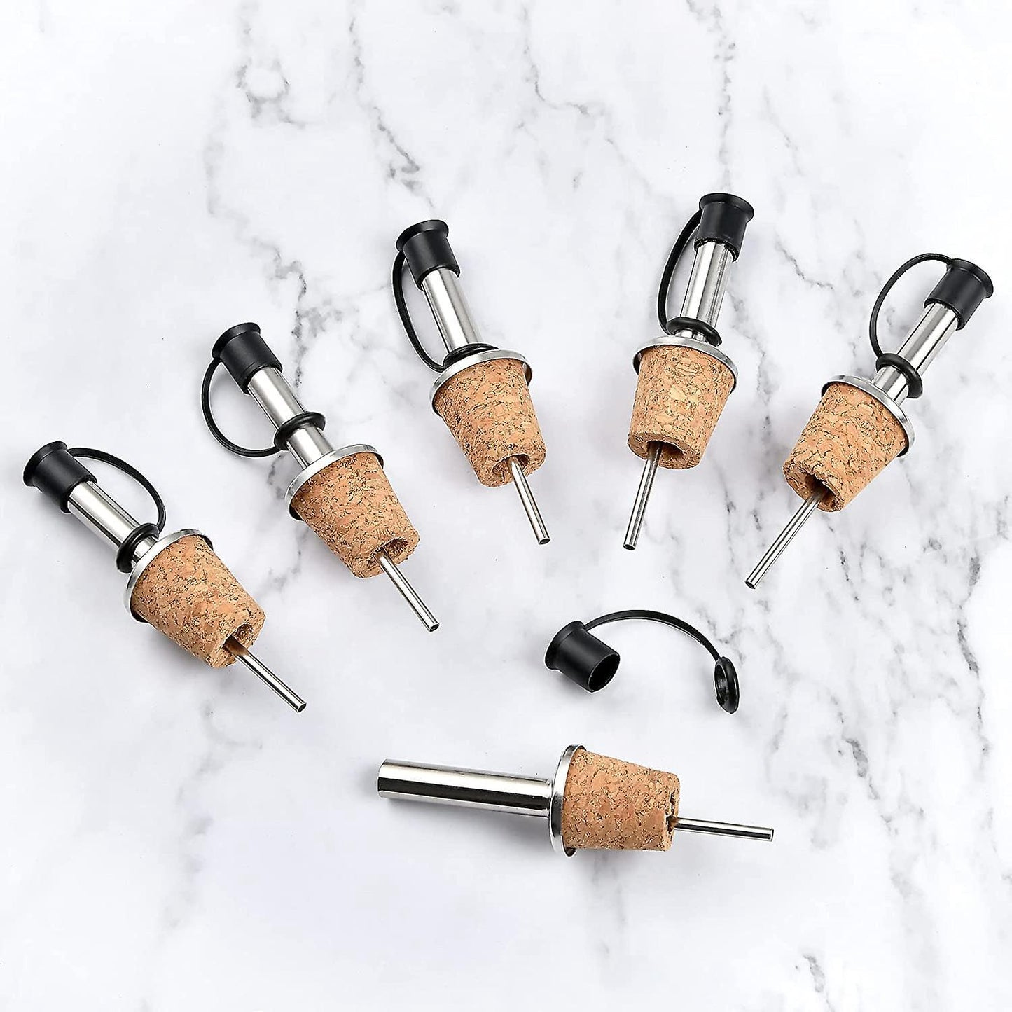 16 Pcs Wine Pourers Wine Cork Pourer Pour Spout for Liquor Bottles