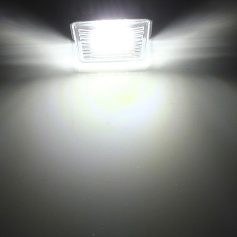 2 Pcs 18 Led Smd License Number Plate Light Lamp for Peugeot 206