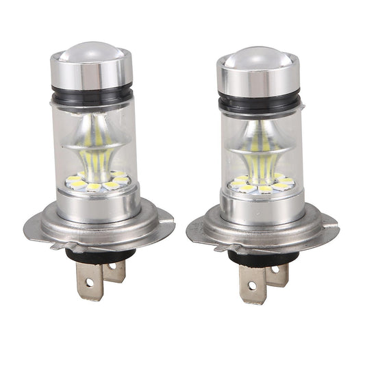 1 Pair High Power Led H7 Bulb Car Fog Light Headlights 6000k White