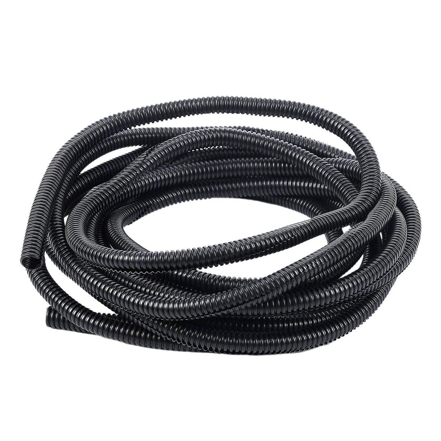 2x 20 Ft Split Wire Loom Conduit Polyethylene Tubing Black 10mm