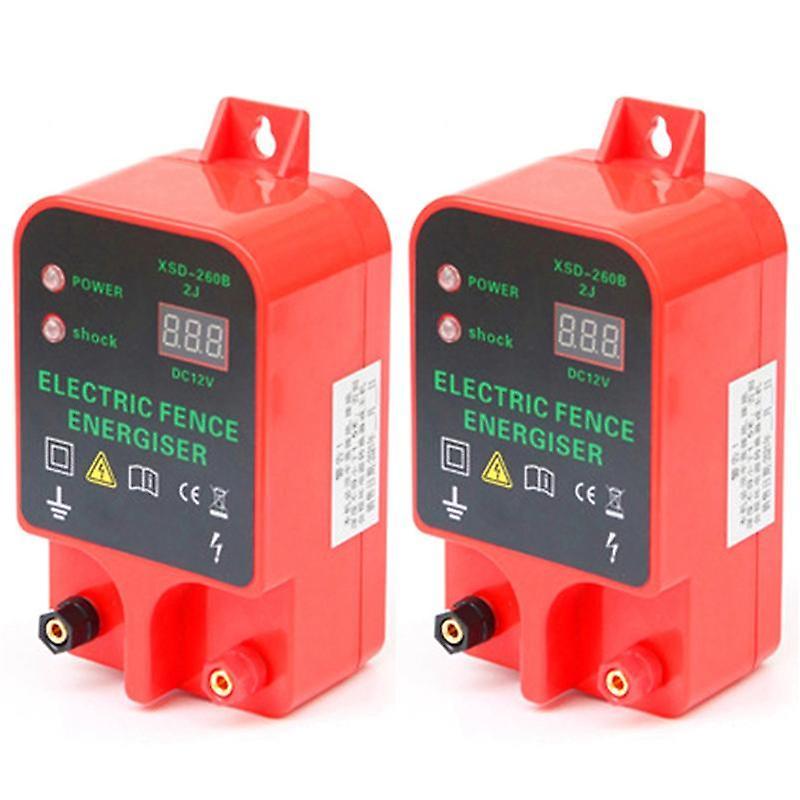 Electric Fence Energizer Livestock Controller Lcd Display Eu Plug