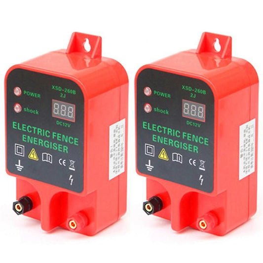 Electric Fence Energizer Livestock Controller Lcd Display Eu Plug